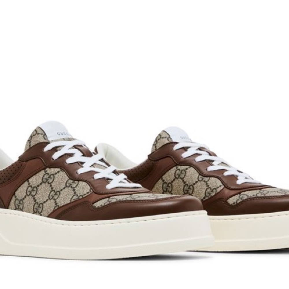 Gucci Women's GG Dali Supreme Canvas Leather Sneakers